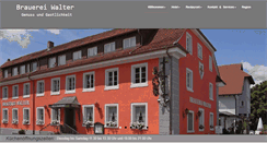 Desktop Screenshot of brauereiwalter.de